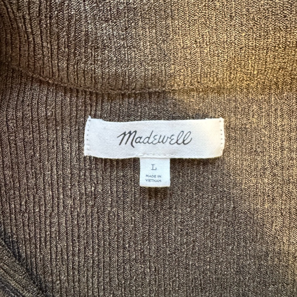 Madewell Olive Twist-Front Blouse - Picture 4 of 4